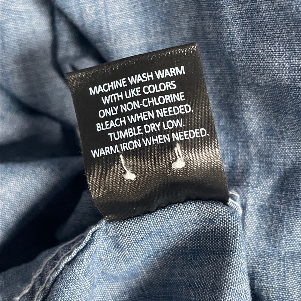 The Black Dog Celestial Chambray Button Down Shirt Classic Fit - Picture 14 of 15